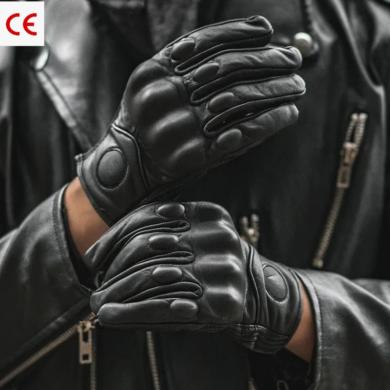 Winter Summer Genuine Leather Moto Gloves, Goatskin Riding Gloves, Fist Joint Protection & Touch Screen for Outdoor Riding
Winter Summer Genuine Leather Moto Gloves, Goatskin Riding Gloves, Fist Joint Protection & Touch Screen for Outdoor Riding