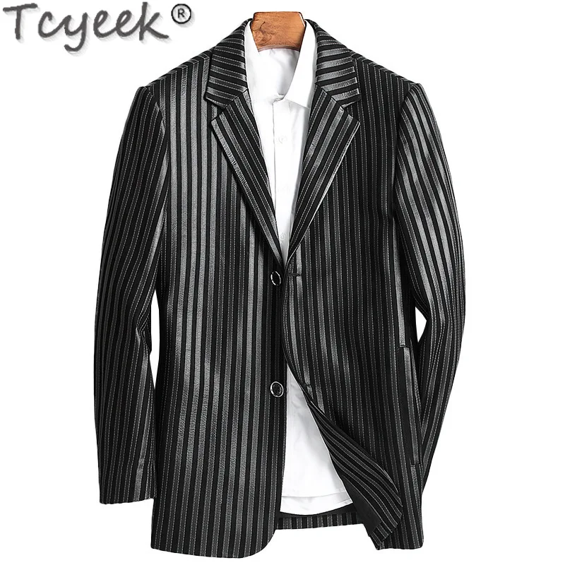 Tcyeek Genuine Leather Jacket for Men 2024 Real Sheepskin Coats Spring Autumn Mens Clothes Fashion Suit Jackets Jaqueta De Couro
Tcyeek Genuine Leather Jacket for Men 2024 Real Sheepskin Coats Spring Autumn Mens Clothes Fashion Suit Jackets Jaqueta De Couro