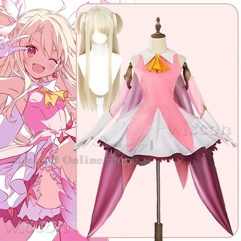 Костюм на Хэллоуин, аниме Fate/Kaleid Liner Illyasviel Von Einzbern, карнавальный костюм, парик, платье для вечеринки, карнавальный наряд для взрослых
Костюм на Хэллоуин, аниме Fate/Kaleid Liner Illyasviel Von Einzbern, карнавальный костюм, парик, платье для вечеринки, карнавальный наряд для взрослых