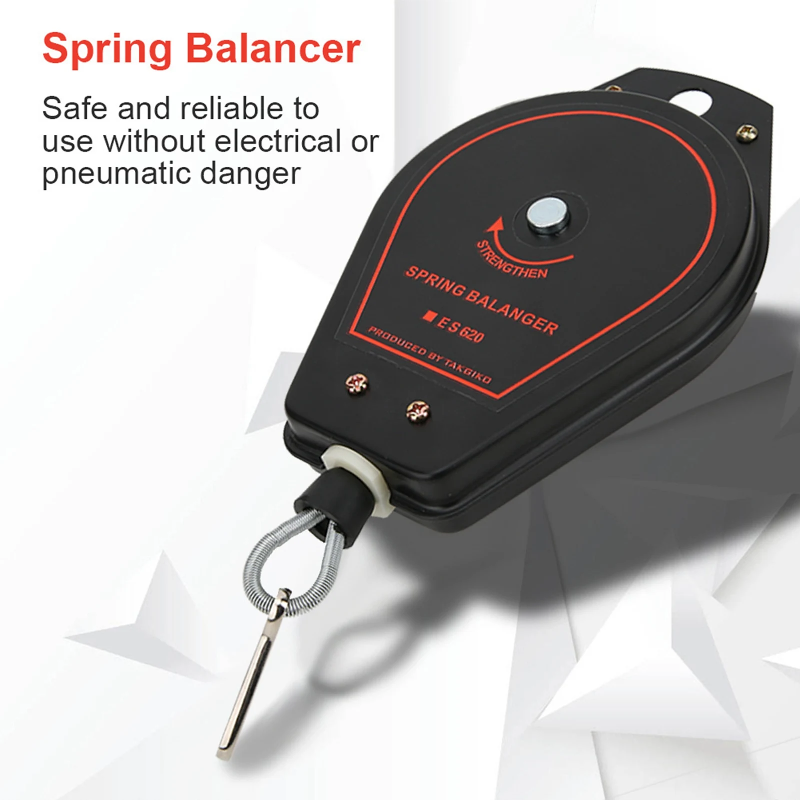 Retractable Hanger, New Spring Balancer Retractable Tool Holder Hanger Capacity 0.6~2.0kg ES620(Black)
Retractable Hanger, New Spring Balancer Retractable Tool Holder Hanger Capacity 0.6~2.0kg ES620(Black)