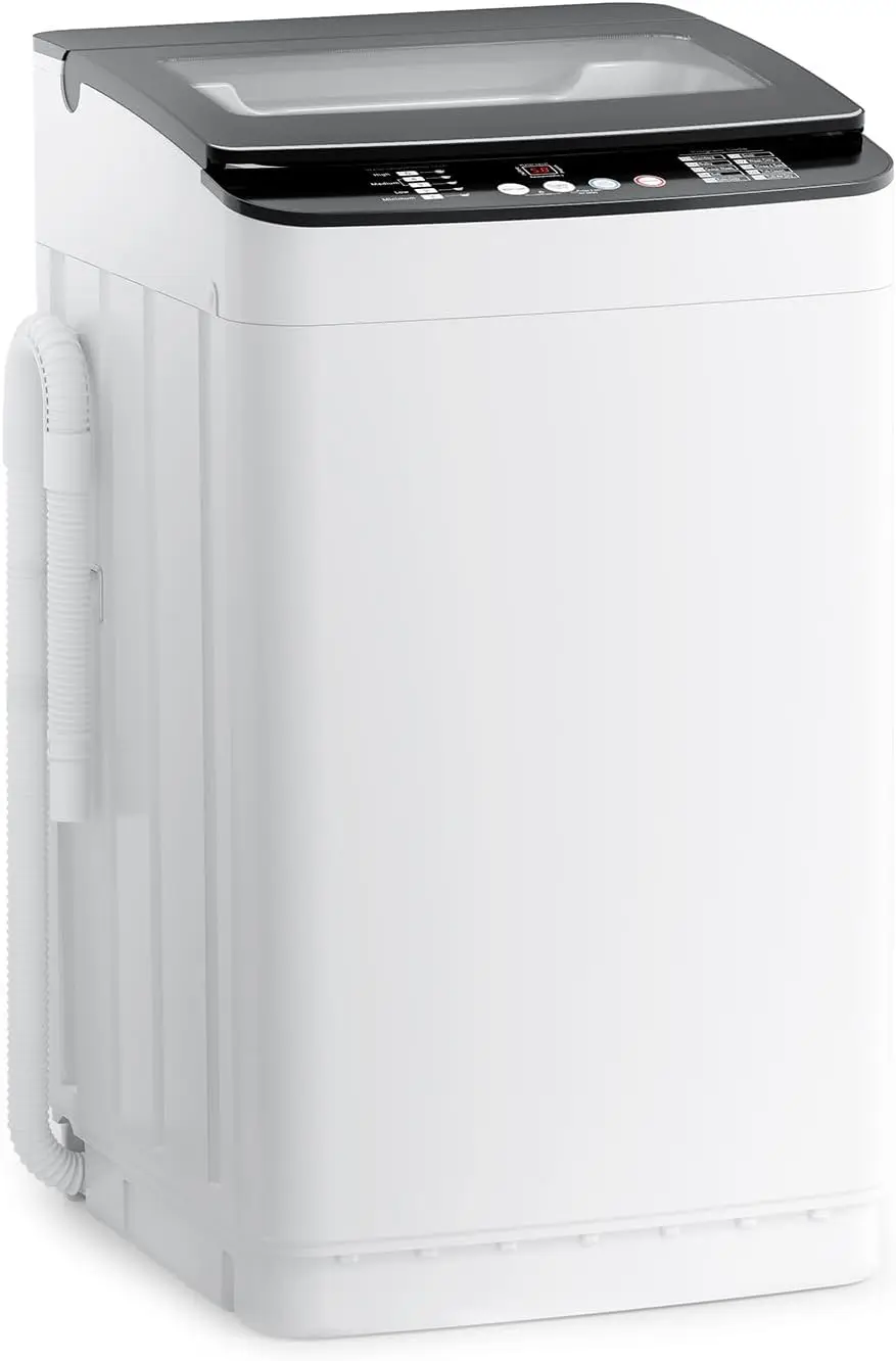 28 lbs Portable Washing Machine, Fully Automatic Portable Washer with LED Display, 10 Wash Cycles, 5 Water Levels, 24H Delays, T
28 lbs Portable Washing Machine, Fully Automatic Portable Washer with LED Display, 10 Wash Cycles, 5 Water Levels, 24H Delays, T