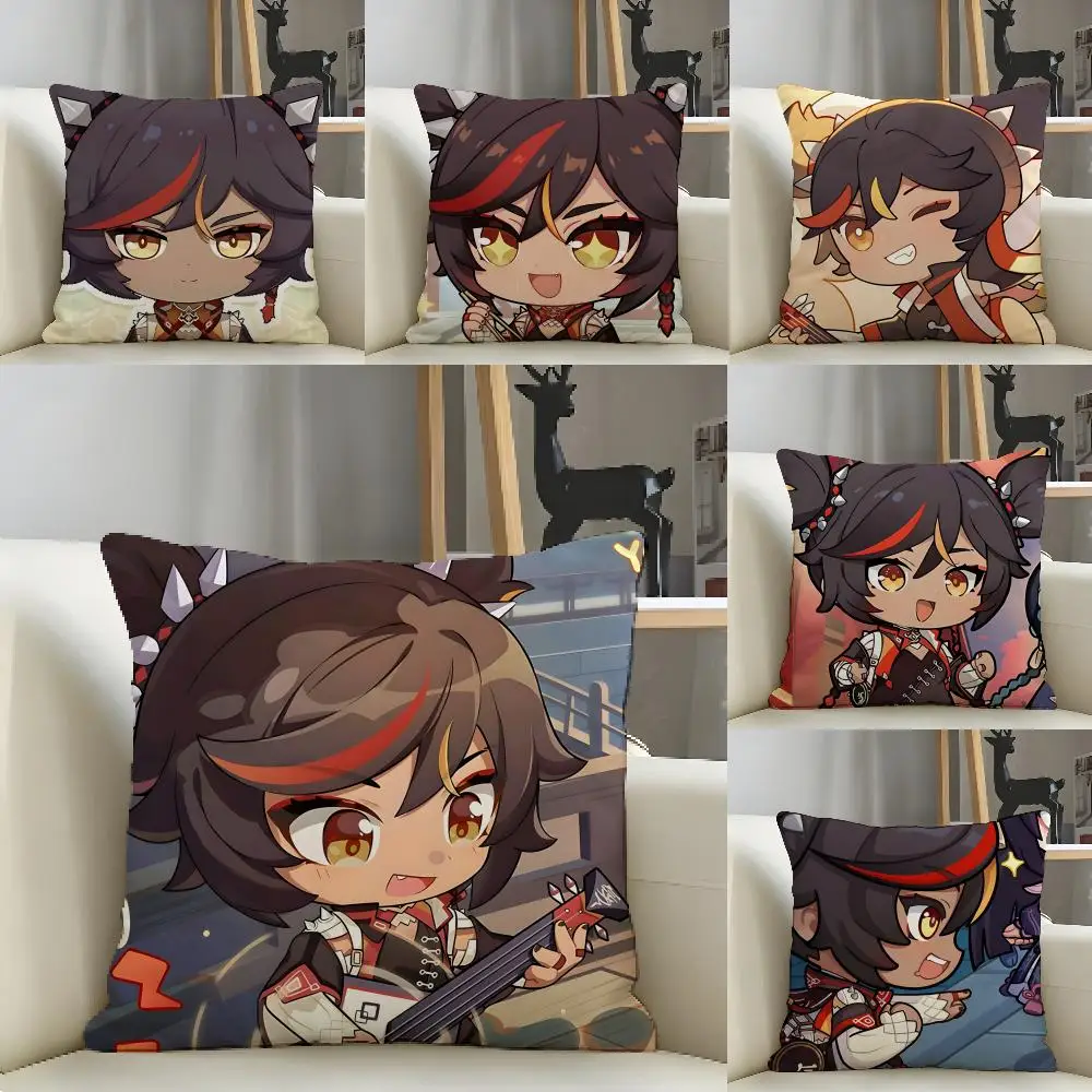 Xinyan Cute Genshin Game Cushion Cover Natural Linen Organic Fabric Double-Sided Printing Breathable For Decor
Xinyan Cute Genshin Game Cushion Cover Natural Linen Organic Fabric Double-Sided Printing Breathable For Decor
