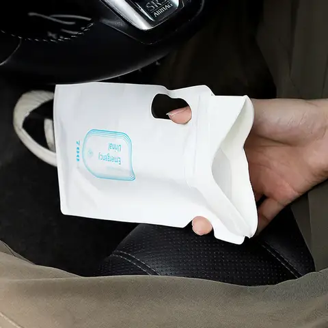 4Pcs 700Ml Emergency Urine Bag Disposable Portable Urine Bags for Travel Camping Car Use Vomit Bag Motion Sickness Relief