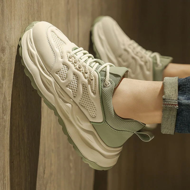 Men's Summer 2025 New Mesh Breathable Versatile Casual Sports Shoes Thick Bottom Anti-slip Heightening White Old Dad Shoes
Men's Summer 2025 New Mesh Breathable Versatile Casual Sports Shoes Thick Bottom Anti-slip Heightening White Old Dad Shoes
