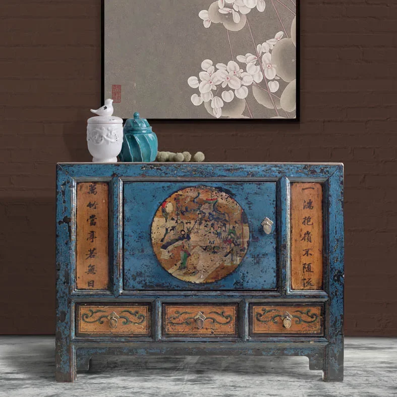 Wine Cabinet Sideboard Cabinet Integrated Wall Solid Wood Home Custom Vintage Locker Storage Cabinet
Wine Cabinet Sideboard Cabinet Integrated Wall Solid Wood Home Custom Vintage Locker Storage Cabinet