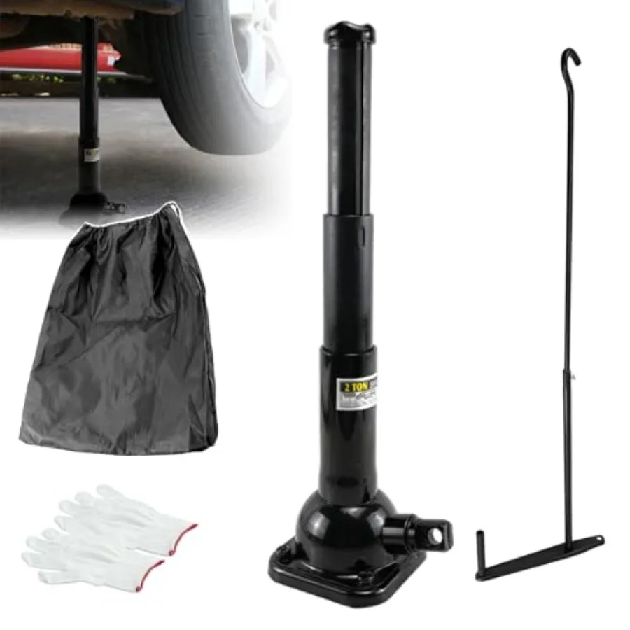 2 Ton Heavy Duty Spiral Jack Stand Combo for Trucks/SUVs Steel, Black, 4000 lb Capacity, 8.16-19.09 Lift Range, Quick-Release H
2 Ton Heavy Duty Spiral Jack Stand Combo for Trucks/SUVs Steel, Black, 4000 lb Capacity, 8.16-19.09 Lift Range, Quick-Release H