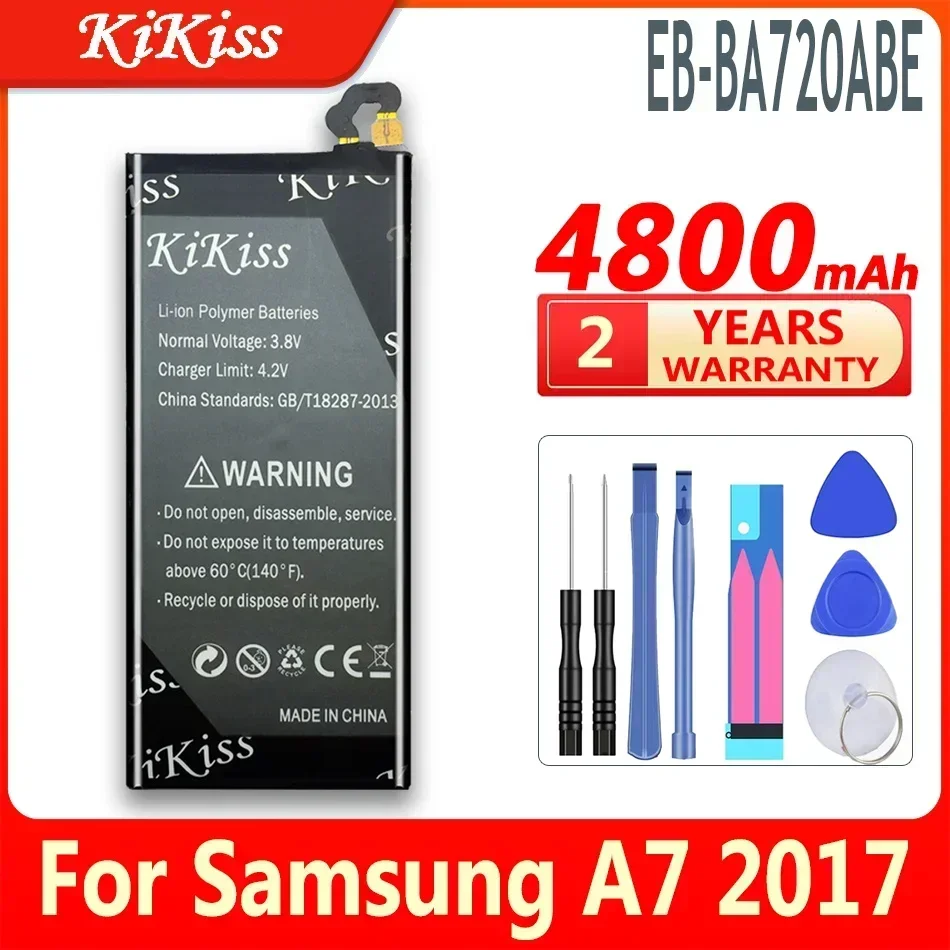 KiKiss аккумулятор большой емкости 4800 мАч для Samsung Galaxy A7 2017 версия SM-A720 A720 A720F аккумулятор для телефона EB-BA720ABE
KiKiss аккумулятор большой емкости 4800 мАч для Samsung Galaxy A7 2017 версия SM-A720 A720 A720F аккумулятор для телефона EB-BA720ABE