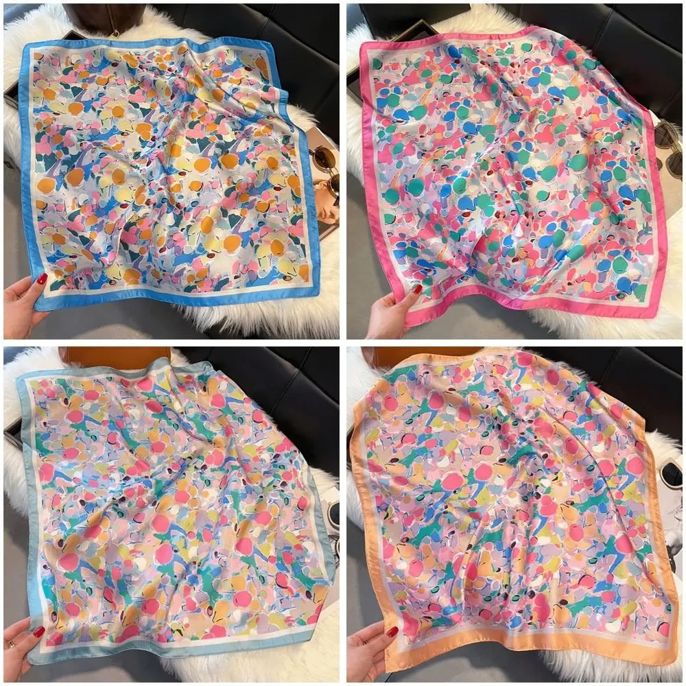 Fashion Luxury Women Silk Scarf Flowers Print 70*70cm Headband Scarf All-Match Square Hair Scarf
Fashion Luxury Women Silk Scarf Flowers Print 70*70cm Headband Scarf All-Match Square Hair Scarf