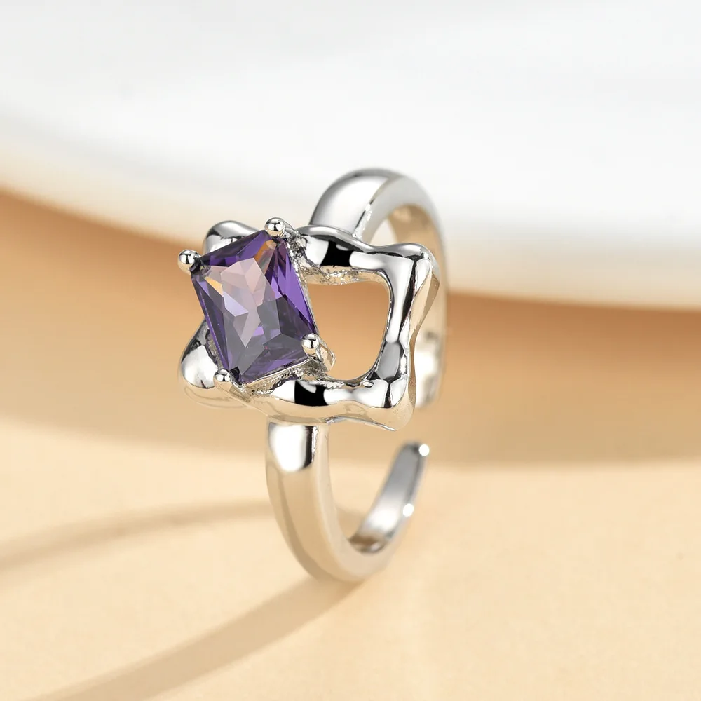 New trendy business casual minimalist style high-end design sense luxurious versatile morganite ring with adjustable MJZ-24
New trendy business casual minimalist style high-end design sense luxurious versatile morganite ring with adjustable MJZ-24