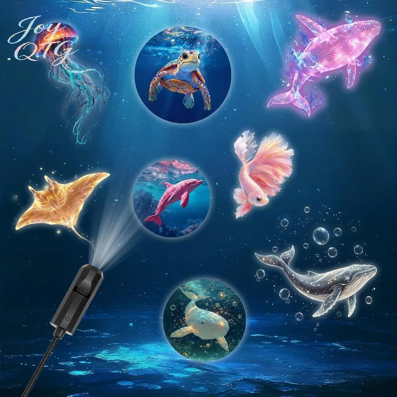 LED USB Projector Light Ocean Projection Lamp With 8pcs Marine Life Light Panels Ceiling Decorative Night Light
LED USB Projector Light Ocean Projection Lamp With 8pcs Marine Life Light Panels Ceiling Decorative Night Light