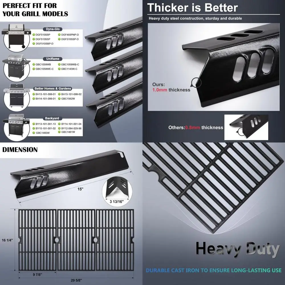 Dyna Glo DGF510SBP & DGF493PNP-D Grill Parts, Backyard Grills BH13-101-099-01 & BH15-101-099-02, Uniflame GBC1059WB, Dyna Glo 5
Dyna Glo DGF510SBP & DGF493PNP-D Grill Parts, Backyard Grills BH13-101-099-01 & BH15-101-099-02, Uniflame GBC1059WB, Dyna Glo 5