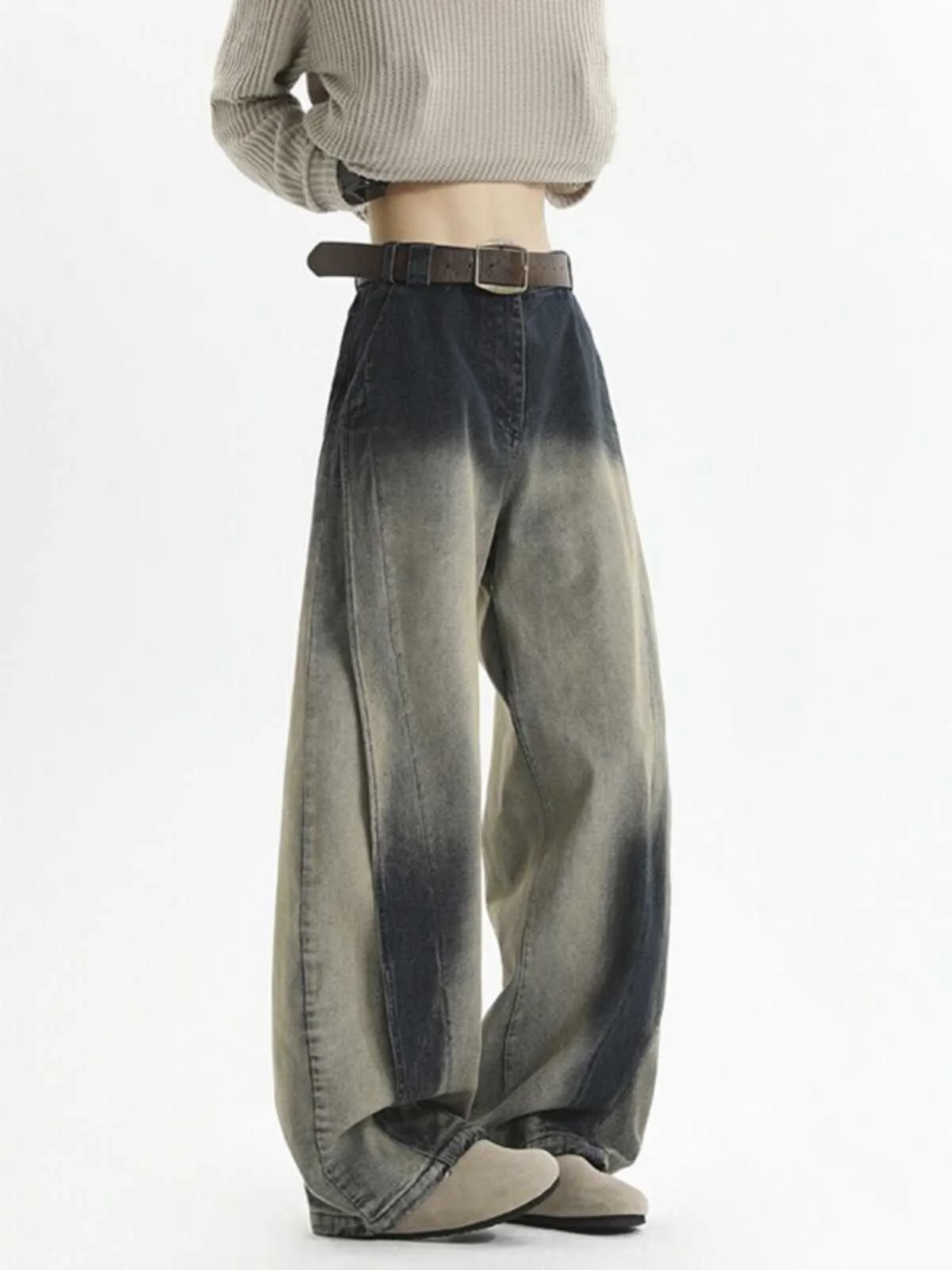 Retro adient Smued Waed Outdated Knife Jeans Lazy Loose Feel American High-End Wide Leg Long Pants Casual Jeans
Retro adient Smued Waed Outdated Knife Jeans Lazy Loose Feel American High-End Wide Leg Long Pants Casual Jeans
