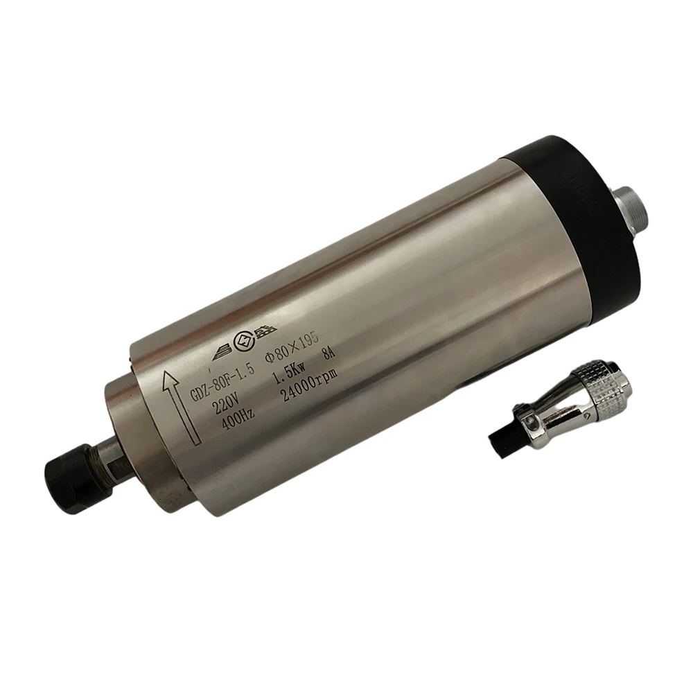 800W 1500W 2200W CNC Spindle Motor 220V Air Cooled Milling Machine Z Axis Shaft 1.5KW 2.2KW 65mm 80mm Diameter ER11 Collet Chuck
800W 1500W 2200W CNC Spindle Motor 220V Air Cooled Milling Machine Z Axis Shaft 1.5KW 2.2KW 65mm 80mm Diameter ER11 Collet Chuck
