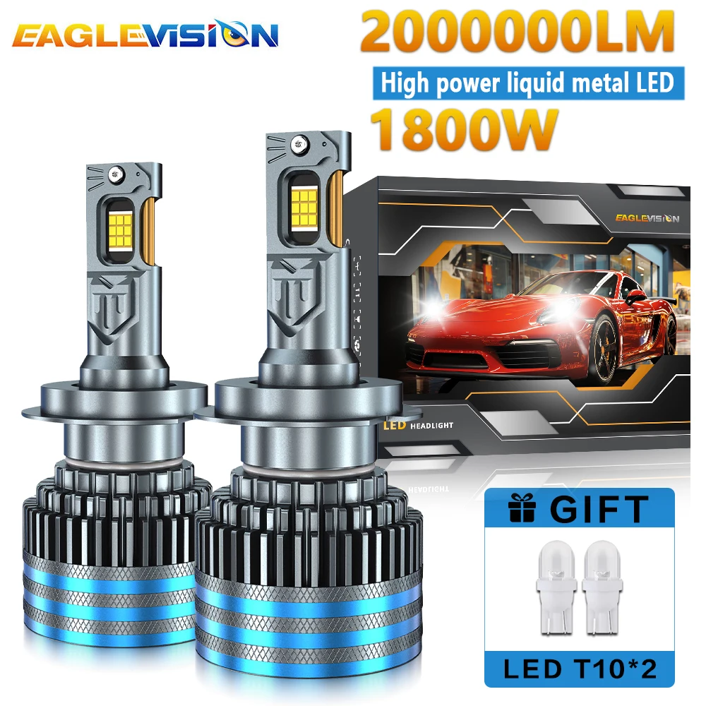 EAGLEVISION High Power 1400W LED HeadLamps for Car 9890CSP Turbo Led Canbus 6000K Lighthouse 9005 9006 9012 H1 H4 H7 H11 12V 24V
EAGLEVISION High Power 1400W LED HeadLamps for Car 9890CSP Turbo Led Canbus 6000K Lighthouse 9005 9006 9012 H1 H4 H7 H11 12V 24V