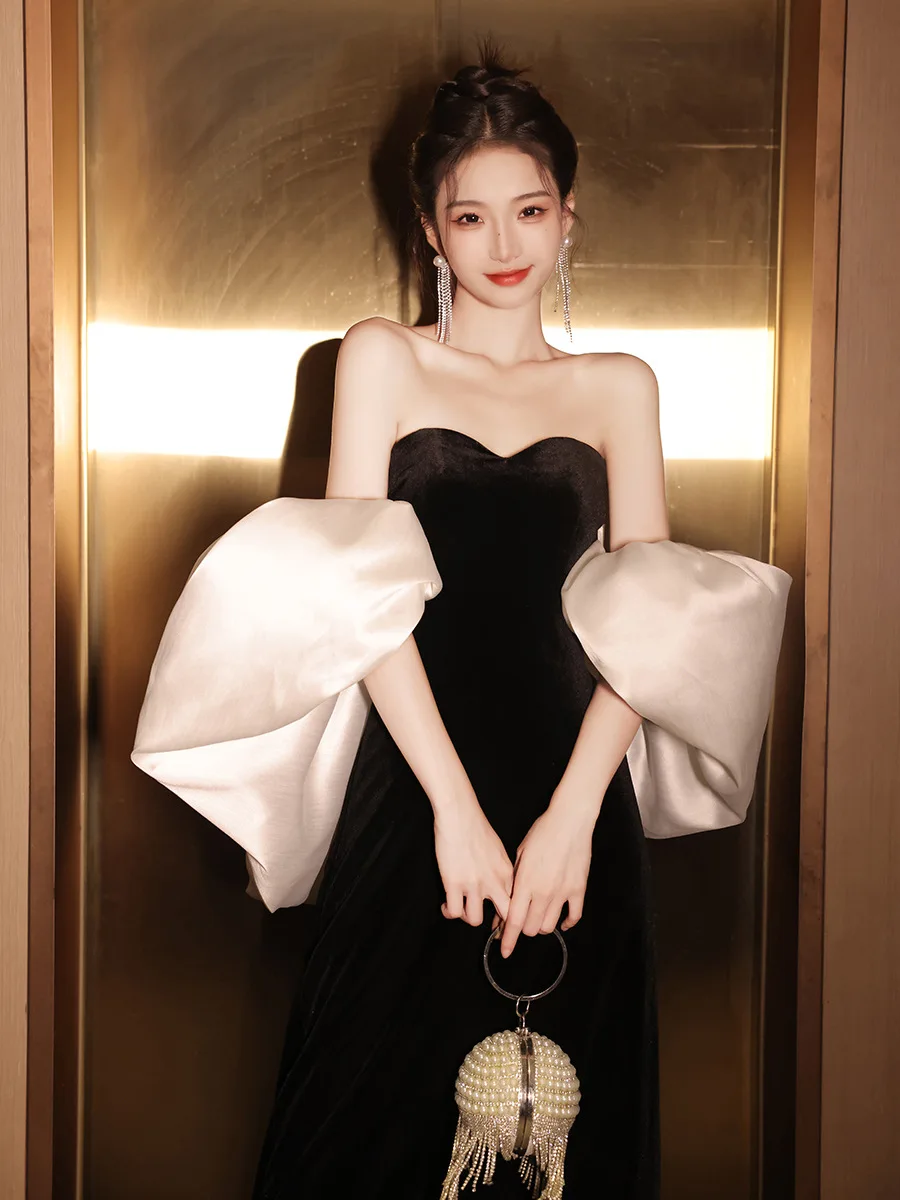 Evening Dress Skirt Black Light Luxury Niche High-end Sense Party Adult Ceremony y2k women wedding dresses vestidos de mujer
Evening Dress Skirt Black Light Luxury Niche High-end Sense Party Adult Ceremony y2k women wedding dresses vestidos de mujer