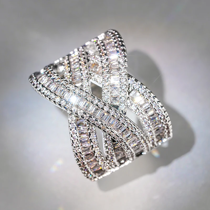 CAOSHI Gorgeous Cross Design Rings for Women Full Bling Iced Out Cubic Zirconia Luxury Crystal Rings Wedding Trendy Jewelry
CAOSHI Gorgeous Cross Design Rings for Women Full Bling Iced Out Cubic Zirconia Luxury Crystal Rings Wedding Trendy Jewelry