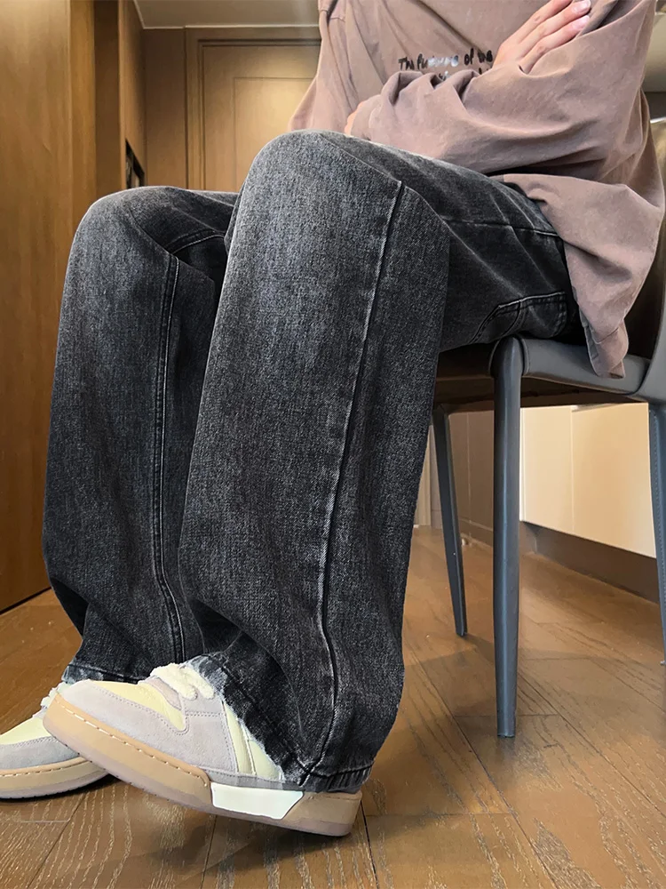Loose Fit Casual Men's Jeans American Style Retro Versatile Autumn Winter New Fashion Straight Leg Loose Jeans for Men
Loose Fit Casual Men's Jeans American Style Retro Versatile Autumn Winter New Fashion Straight Leg Loose Jeans for Men