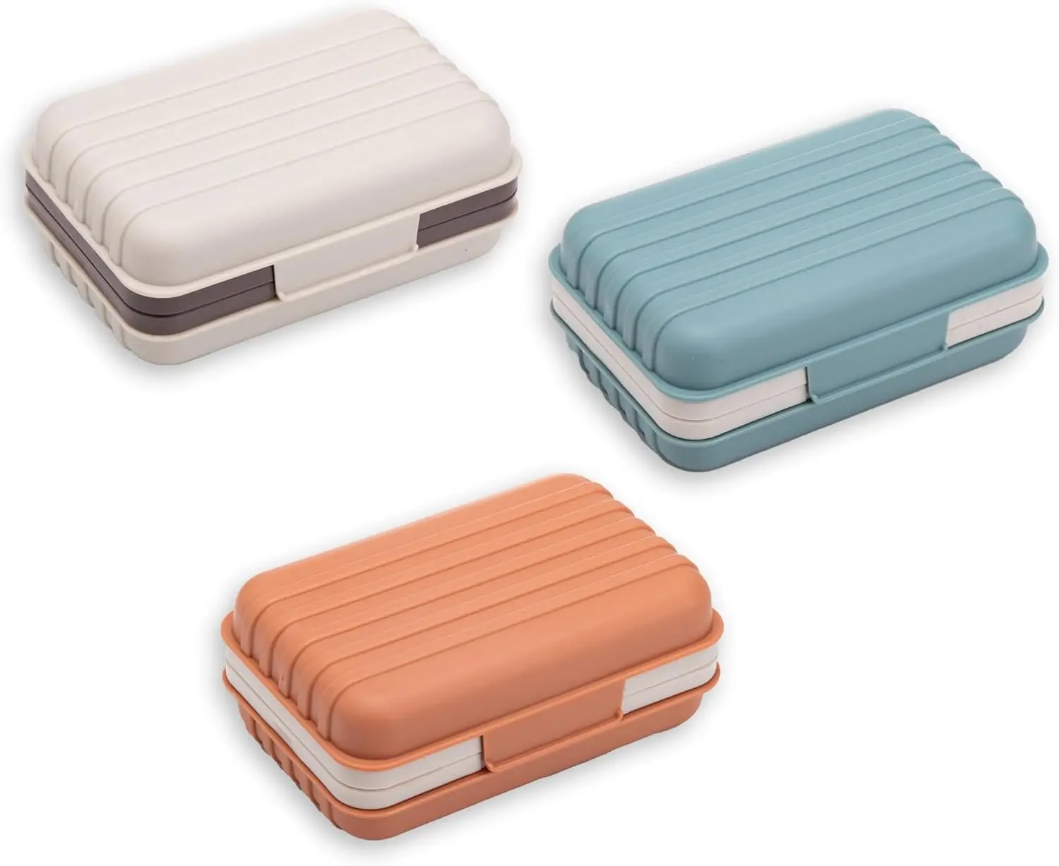 3Pcs Travel Soap Containers with Lid, Portable Draining Soap Bar Holder for Camping, Gym, Bathroom
3Pcs Travel Soap Containers with Lid, Portable Draining Soap Bar Holder for Camping, Gym, Bathroom