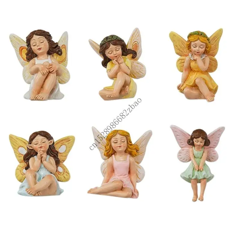 H7EA 6pack Weatherproofed Resins Figurines Outdoor Fairies Garden Resin Crafts Sculptures for Outdoor Display
H7EA 6pack Weatherproofed Resins Figurines Outdoor Fairies Garden Resin Crafts Sculptures for Outdoor Display