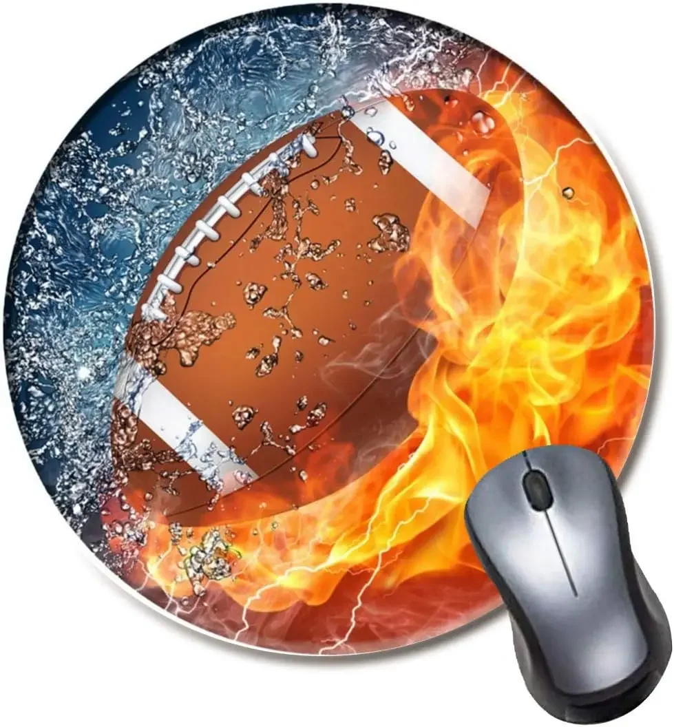 Football Fire Water Mouse Pad Gaming Round Mousepad for Computer Laptop Non-Slip Rubber Desk Mat Cute Office Gift(7.9 Inch)
Football Fire Water Mouse Pad Gaming Round Mousepad for Computer Laptop Non-Slip Rubber Desk Mat Cute Office Gift(7.9 Inch)