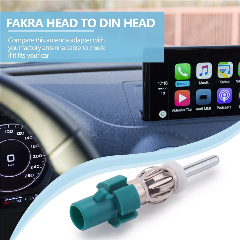 Car Stereo Antenna Adapter FM AM Radio Connector - Fakra to DIN Antenna Plug Converter for Car
Car Stereo Antenna Adapter FM AM Radio Connector - Fakra to DIN Antenna Plug Converter for Car
