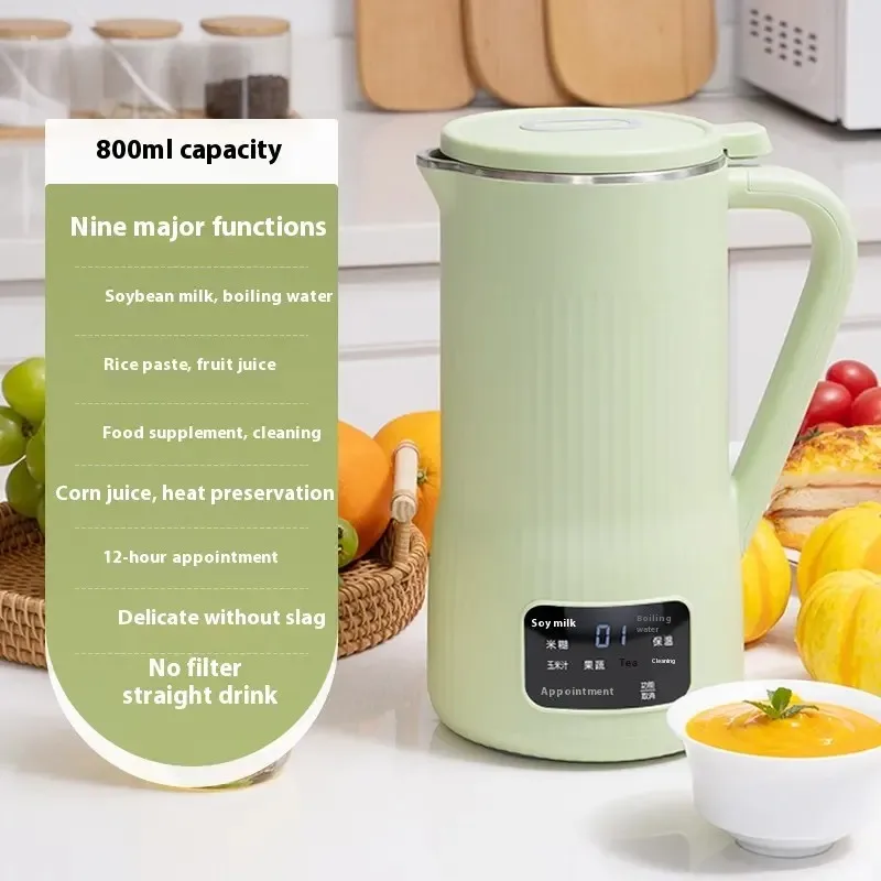 Mini Smart Fully Automatic 3-4 Person Household Soy Milk Maker Multifunctional Juicer Food Processor With Filter-Free Feature
Mini Smart Fully Automatic 3-4 Person Household Soy Milk Maker Multifunctional Juicer Food Processor With Filter-Free Feature