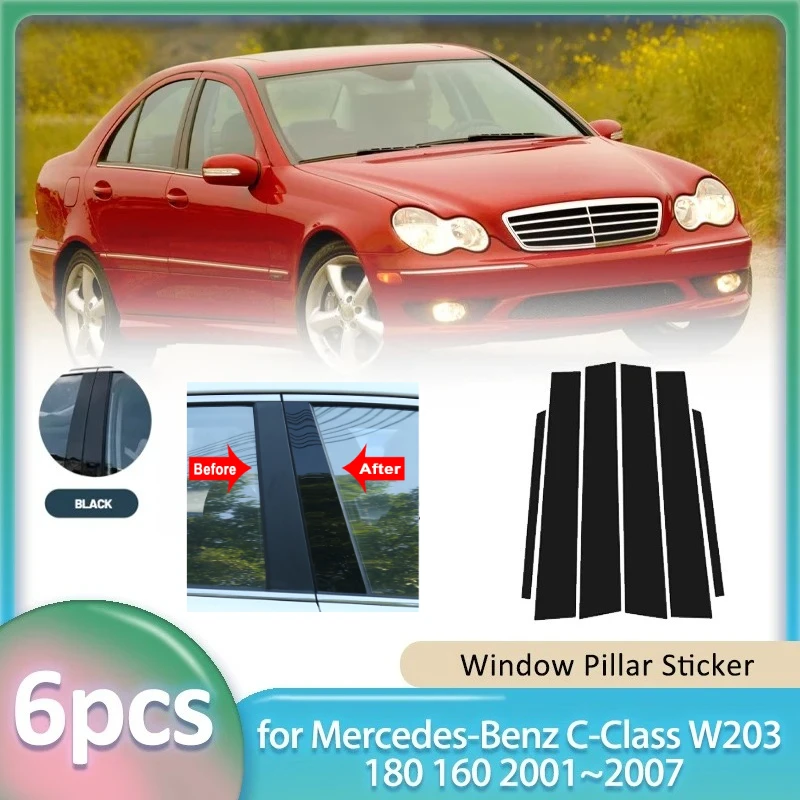 Window Trim Sticker for Mercedes-Benz C-Class W203 180 160 2001~2007 Car PC Material B C Pillar Post Cover Door Decal Accessorie
Window Trim Sticker for Mercedes-Benz C-Class W203 180 160 2001~2007 Car PC Material B C Pillar Post Cover Door Decal Accessorie