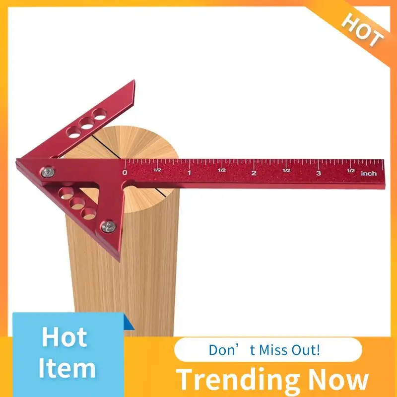 Center Finder Woodworking Square 45/90 Degree Right Angle Line Gauge Center Scribe Carpenter Ruler Wood Tool-Inch
Center Finder Woodworking Square 45/90 Degree Right Angle Line Gauge Center Scribe Carpenter Ruler Wood Tool-Inch