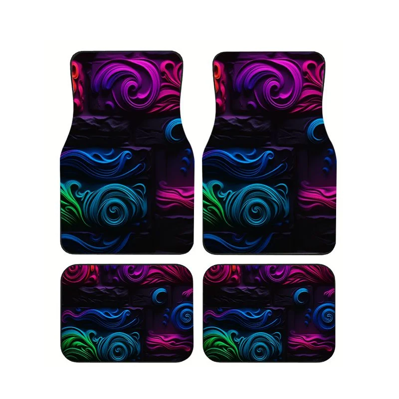 3D Neon Swirl Abstract Car Floor Mats 4Pcs Universal Non-slip Wear Resistant Waterproof Auto Foot Pads Interior Protective Mats
3D Neon Swirl Abstract Car Floor Mats 4Pcs Universal Non-slip Wear Resistant Waterproof Auto Foot Pads Interior Protective Mats