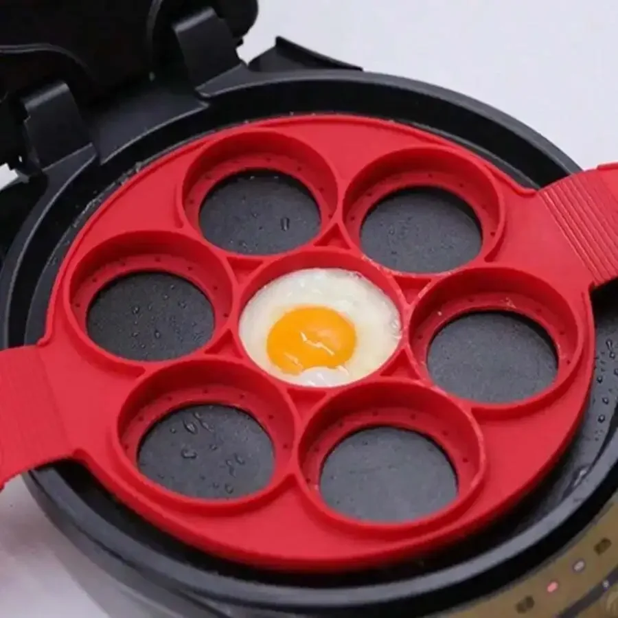 Silicone 7 Hole Fried Egg Mold Heat Resistant Round Egg Cooker Pancake Maker Kitchen Gadget
Silicone 7 Hole Fried Egg Mold Heat Resistant Round Egg Cooker Pancake Maker Kitchen Gadget
