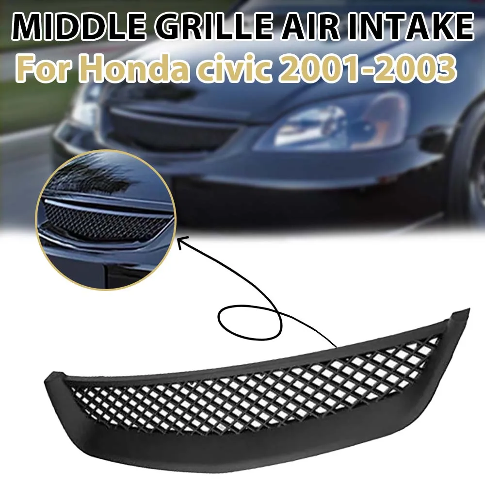 A Bright Black Is Suitable for Honda Civic's 2001-2003 Car Mid-Grid, Car Mid-Grid Air Intake Grille Accessories
A Bright Black Is Suitable for Honda Civic's 2001-2003 Car Mid-Grid, Car Mid-Grid Air Intake Grille Accessories