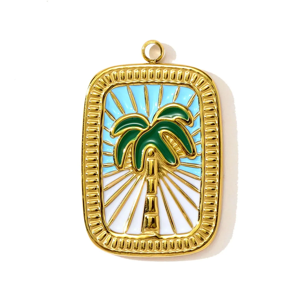 3Pcs/Lot Stainless Steel Coconut Palm Charms Enamel Flower Pendants For DIY Making Earring Necklace Jewelry Accessory Wholesale
3Pcs/Lot Stainless Steel Coconut Palm Charms Enamel Flower Pendants For DIY Making Earring Necklace Jewelry Accessory Wholesale