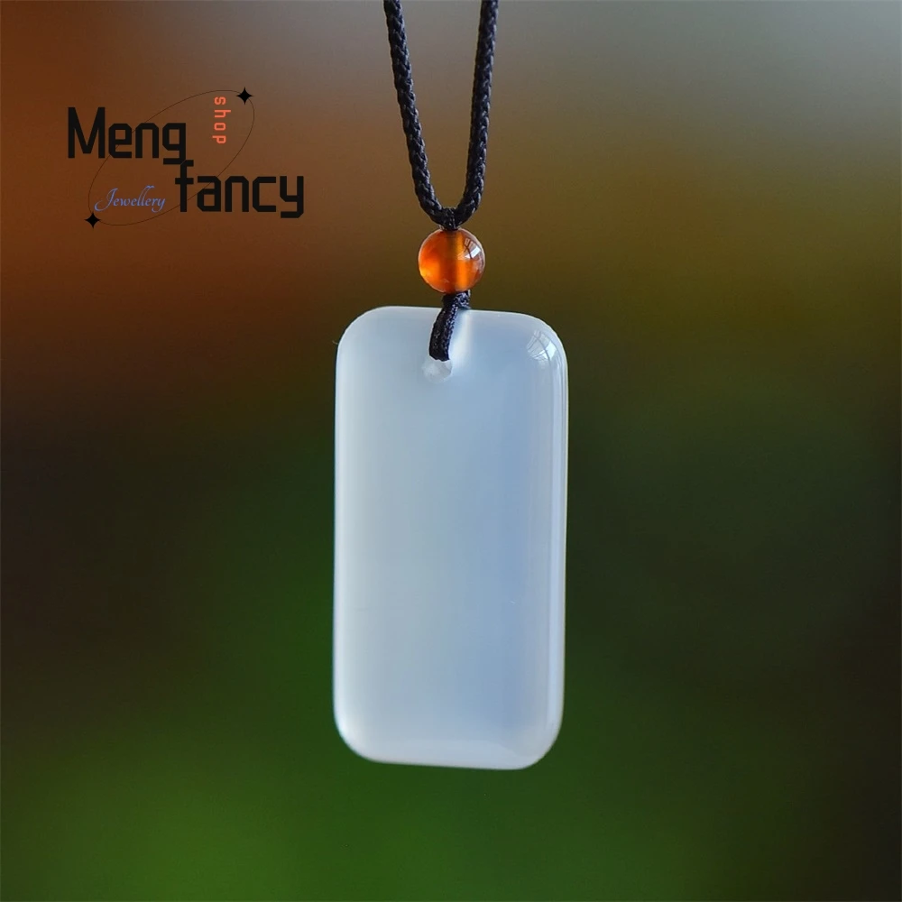 High-grade Exquisite Natural High Ice Chalcedony Peace Brand Necklace Pendant Simple Fashion Jewelry Best Selling Holiday Gifts
High-grade Exquisite Natural High Ice Chalcedony Peace Brand Necklace Pendant Simple Fashion Jewelry Best Selling Holiday Gifts