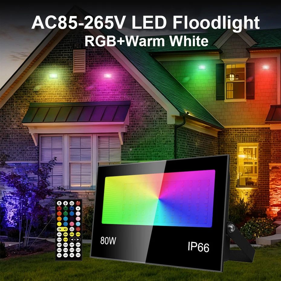 RGB LED прожектор для улицы, 110В/220В, 30Вт/50Вт/80Вт, с изменением цвета, светодиодный прожектор для наружного освещения, настенный отражатель, садовое освещение
RGB LED прожектор для улицы, 110В/220В, 30Вт/50Вт/80Вт, с изменением цвета, светодиодный прожектор для наружного освещения, настенный отражатель, садовое освещение