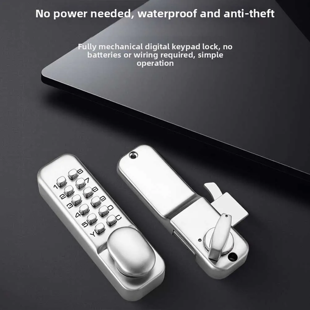 Mechanical Combination Lock Waterproof No Power Required For Sliding Doors Wooden Aluminum Wrought Iron Door Compatibility
Mechanical Combination Lock Waterproof No Power Required For Sliding Doors Wooden Aluminum Wrought Iron Door Compatibility