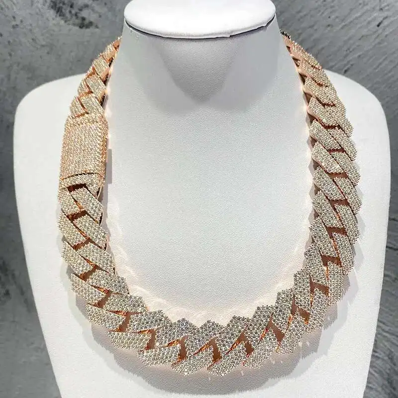 Thick Mens Hip Hop Diamond Cuban Necklace 925 Silver Iced Out 4 Row Cluster 24mm Moissanite Cuban Chain
Thick Mens Hip Hop Diamond Cuban Necklace 925 Silver Iced Out 4 Row Cluster 24mm Moissanite Cuban Chain