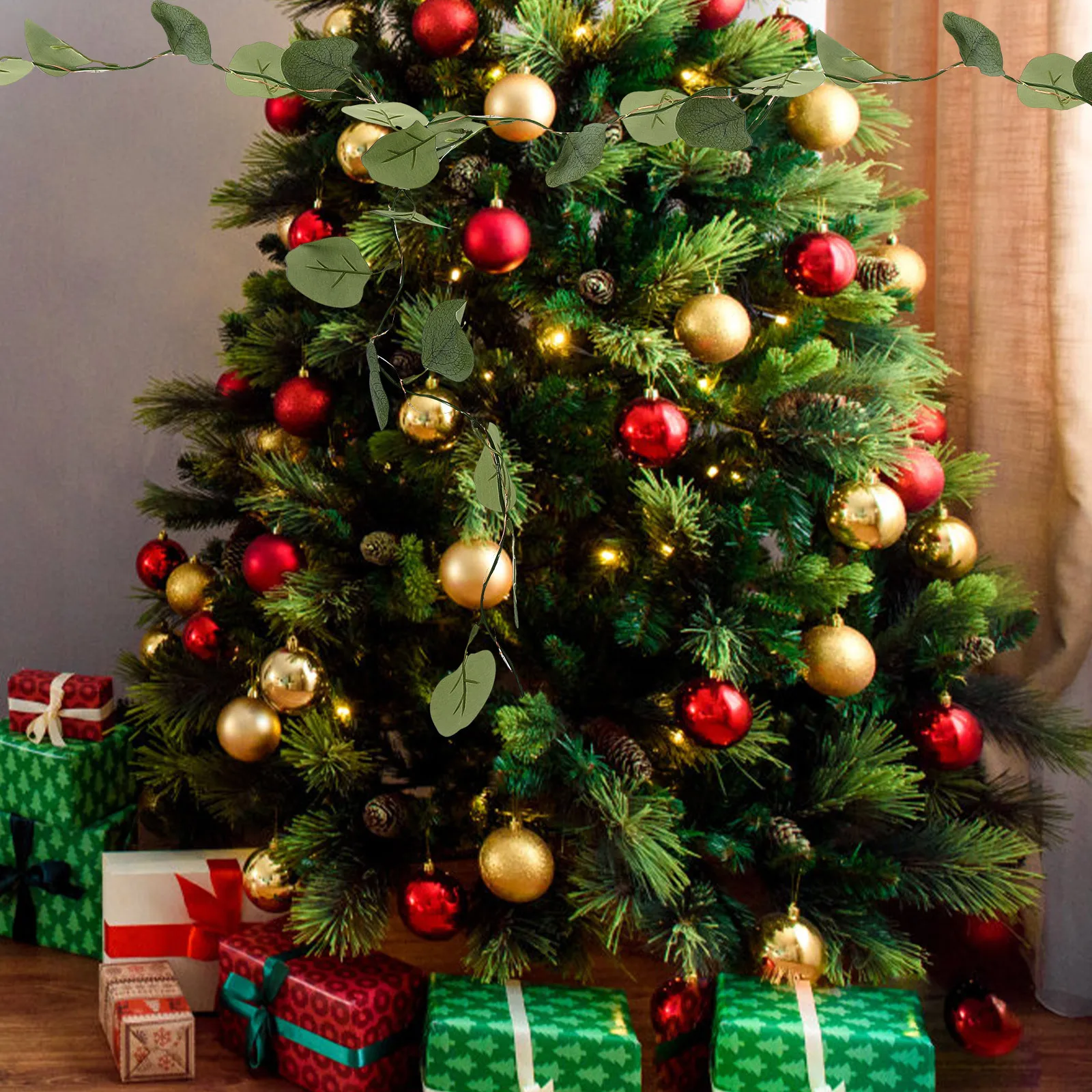 2M Fake Eucalyptus Foliage String Light 20 LED Decorative Light for Cozy Home Ambiance Perfect Christmas Wedding Party
2M Fake Eucalyptus Foliage String Light 20 LED Decorative Light for Cozy Home Ambiance Perfect Christmas Wedding Party