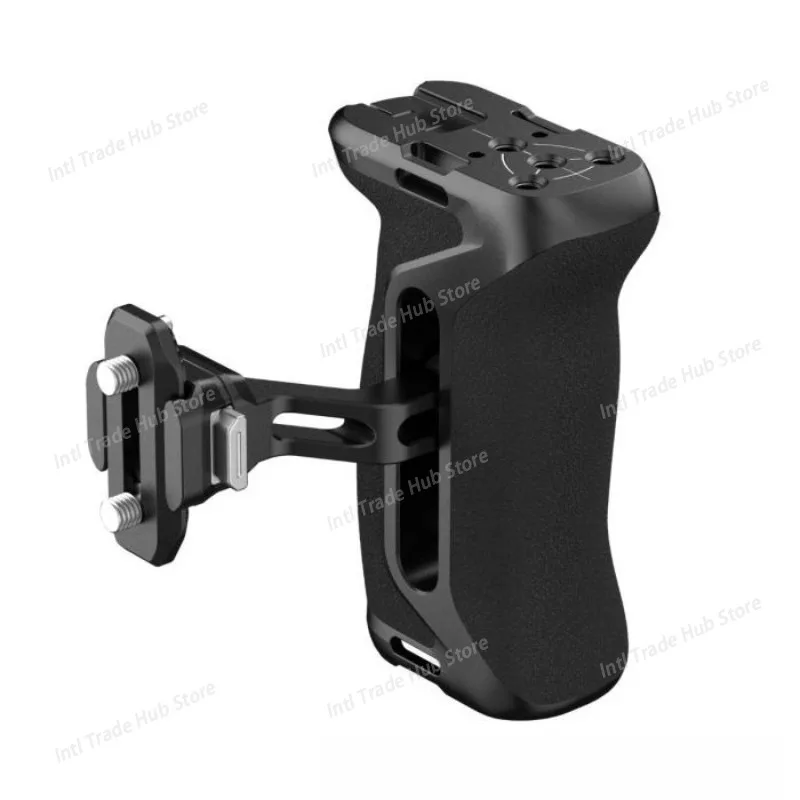 Side Handle with 1/4"-20 Screws Universal Aluminum Silicone Grip for DSLR Camera Cage, with Cold Shoe Mount
Side Handle with 1/4"-20 Screws Universal Aluminum Silicone Grip for DSLR Camera Cage, with Cold Shoe Mount