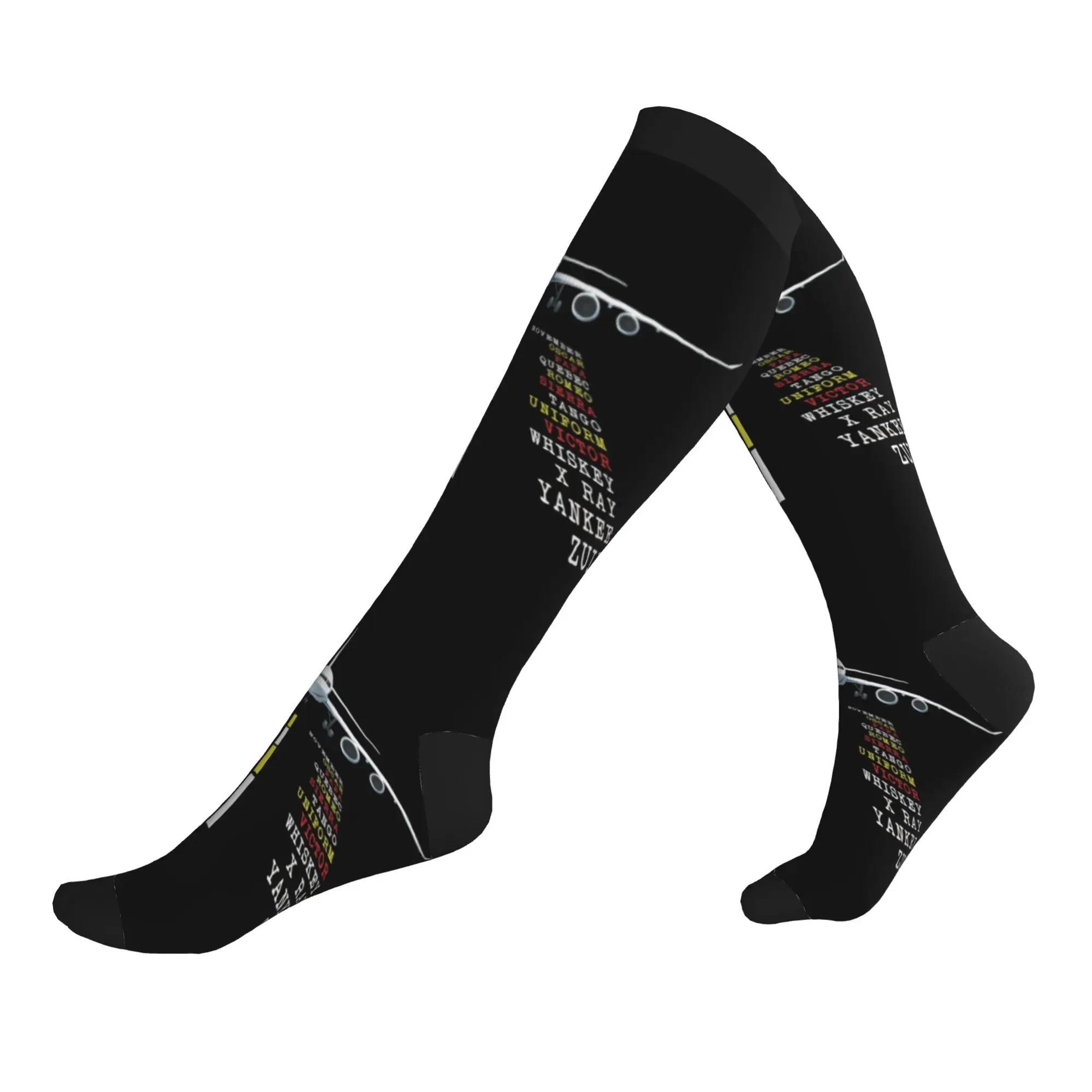 Cool Men's Aviation Phonetic Alphabet Dress Socks Unisex Comfortable Warm 3D Printed Airplane Aviator Sports Compression Socks
Cool Men's Aviation Phonetic Alphabet Dress Socks Unisex Comfortable Warm 3D Printed Airplane Aviator Sports Compression Socks