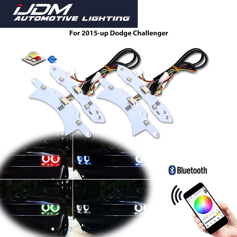 Для Dodge Challenger 2015 2016 2017 2018 Bluetooth APP Пульт дистанционного управления RGBW Многоцветный светодиодный DRL Фара Комплект печатной платы
Для Dodge Challenger 2015 2016 2017 2018 Bluetooth APP Пульт дистанционного управления RGBW Многоцветный светодиодный DRL Фара Комплект печатной платы