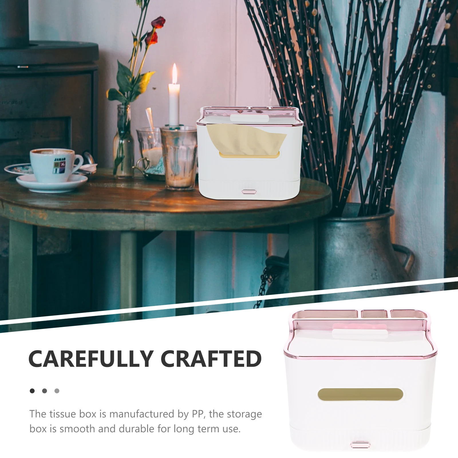 PP Material Desktop Tissue ganizer Box for Tissue Box Covers Desk ganizer Living Room Napkin Holder Storage Container
PP Material Desktop Tissue ganizer Box for Tissue Box Covers Desk ganizer Living Room Napkin Holder Storage Container