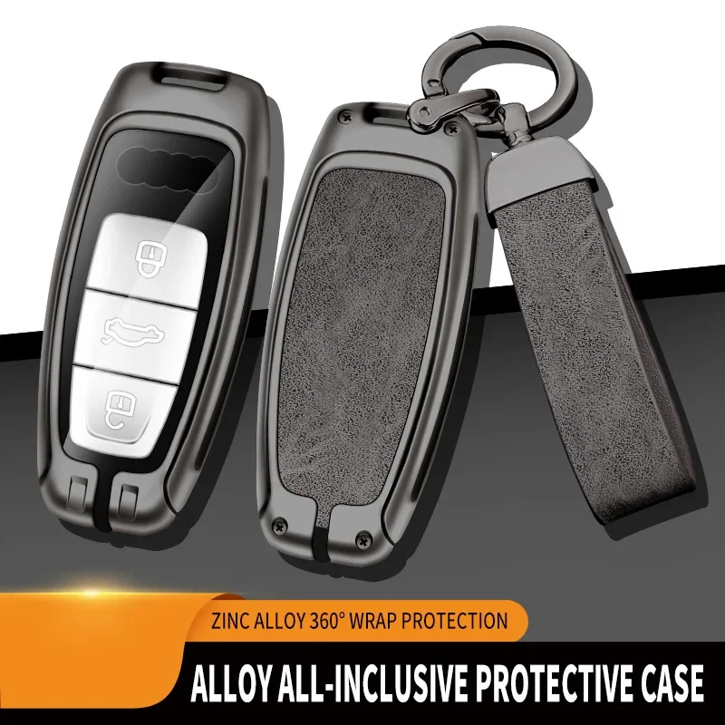 Zinc Alloy And Leather Car Key Case Protective Shell For Audi A3 A4 A5 A7 A6 C8 Q8 Q7 Q5 Q4 Q3 E-tron Car Key Cover Accessories
Zinc Alloy And Leather Car Key Case Protective Shell For Audi A3 A4 A5 A7 A6 C8 Q8 Q7 Q5 Q4 Q3 E-tron Car Key Cover Accessories