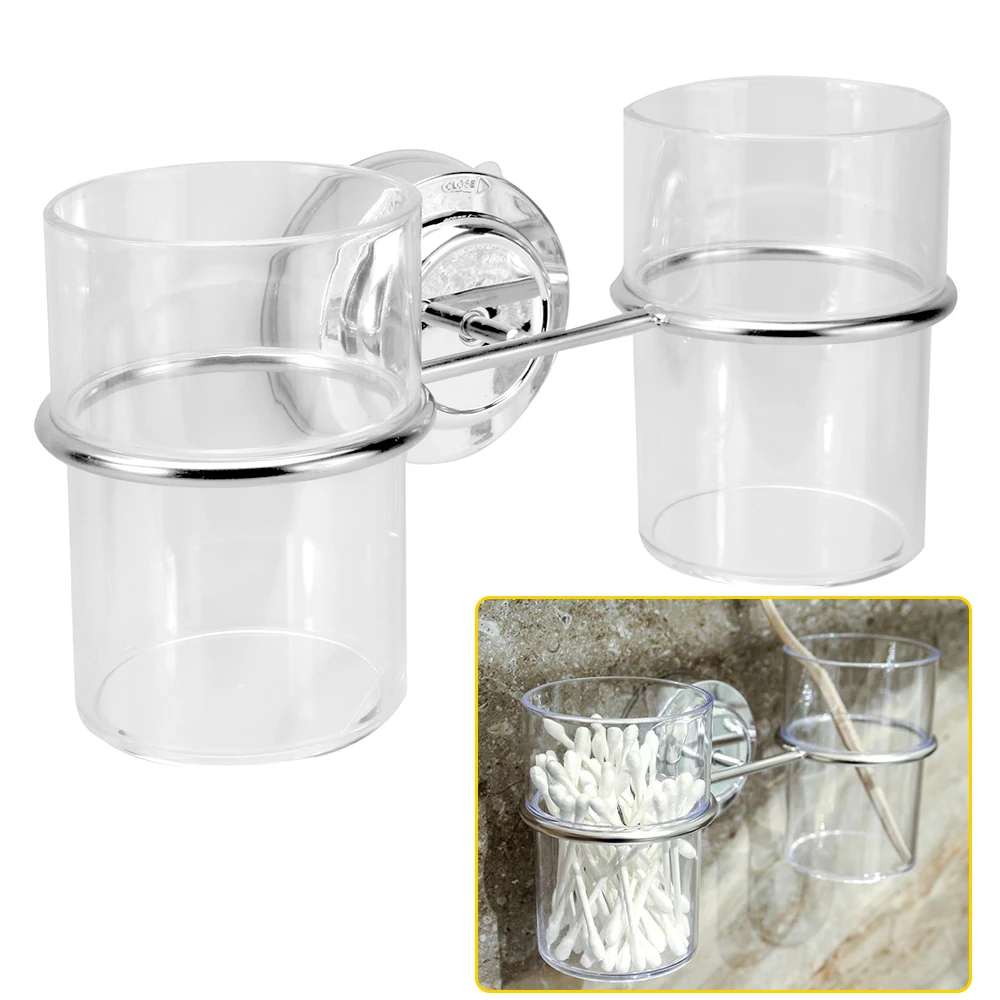 Practical Bathroom Suction Cup Holder Toothbrush Holder Kits Organizing Tools Plastic Set Stainless Steel With Cups
Practical Bathroom Suction Cup Holder Toothbrush Holder Kits Organizing Tools Plastic Set Stainless Steel With Cups