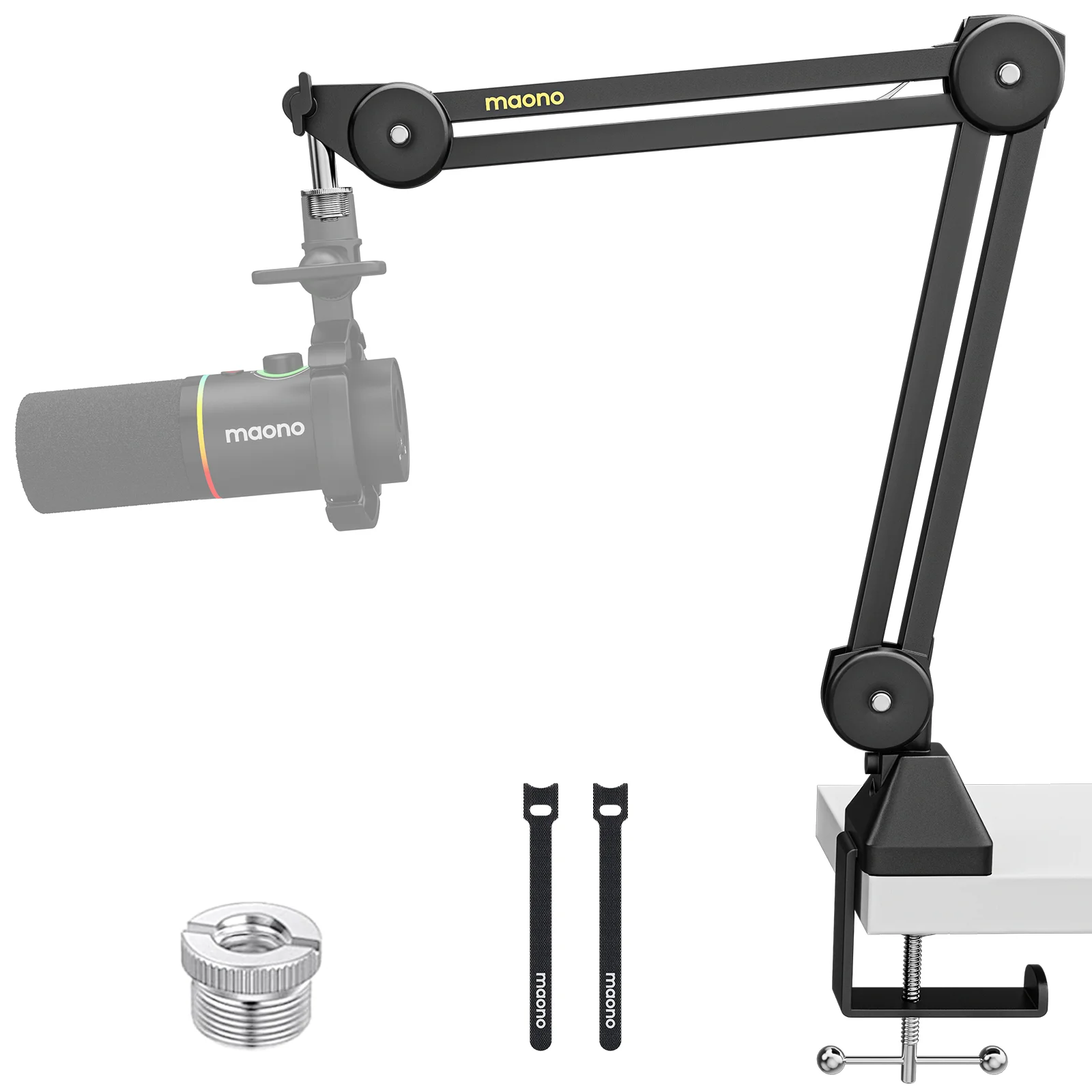 Maono BA37 Microphone Arm Stand Heavy Duty Adjustable Metal Upgraded Desk Clamp for Podcasting Recording Streaming Gaming
Maono BA37 Microphone Arm Stand Heavy Duty Adjustable Metal Upgraded Desk Clamp for Podcasting Recording Streaming Gaming