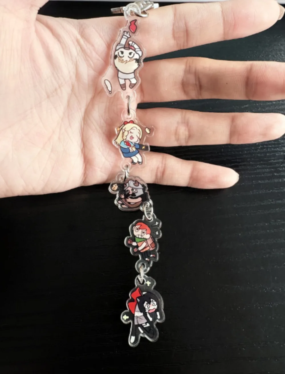 Anime Delicious in Dungeon Keychain Marcille Laios Acrylic Key Chain Bags Keyring Pendant Kawaii Kids Friends Gift Cosplay Toys
Anime Delicious in Dungeon Keychain Marcille Laios Acrylic Key Chain Bags Keyring Pendant Kawaii Kids Friends Gift Cosplay Toys