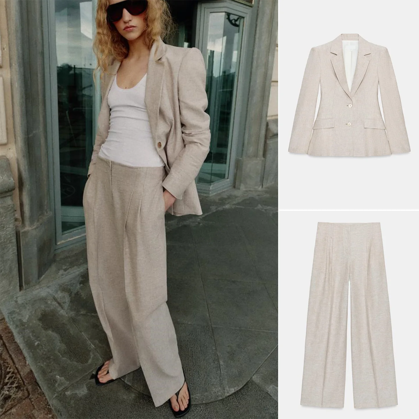 Casual High Waist Straight Leg Pants And Long Sleeve Pleated Suit Jacket Women's Summer Fashion Two-Piece Set without Brand
Casual High Waist Straight Leg Pants And Long Sleeve Pleated Suit Jacket Women's Summer Fashion Two-Piece Set without Brand