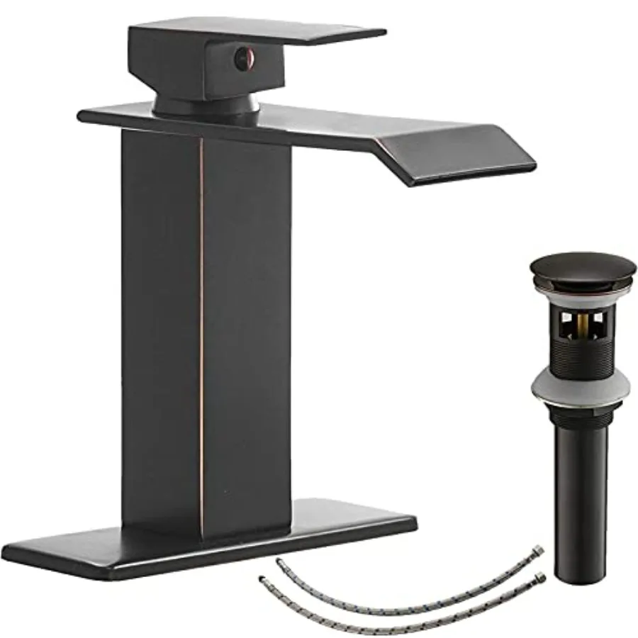 Bathroom Faucet Waterfall Sink Single Hole with Pop Up Drain Vanity Lavatory Basin Mixer Tap One Handle with Overflow Supply Li
Bathroom Faucet Waterfall Sink Single Hole with Pop Up Drain Vanity Lavatory Basin Mixer Tap One Handle with Overflow Supply Li
