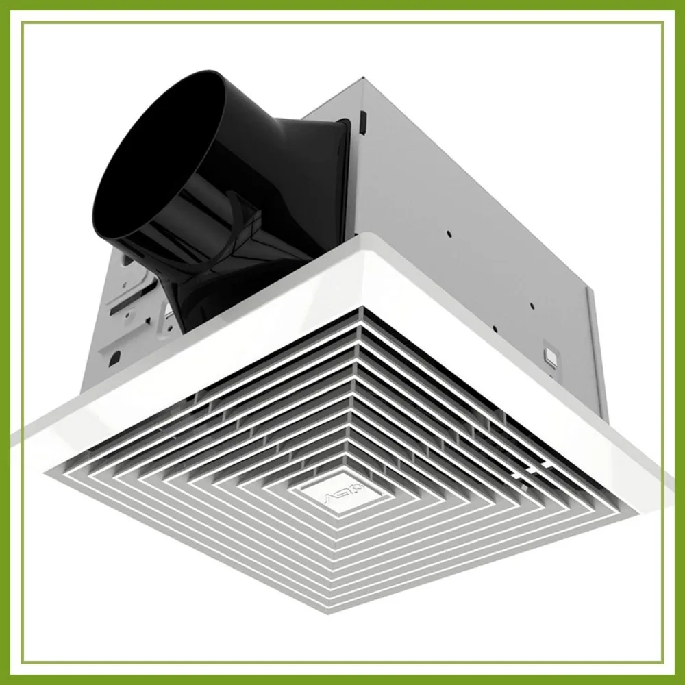 110 CFM Bathroom Exhaust Fan, 1.2 Sones, 4" Duct, Covers Up to 110 Sq. Ft., Ultra-Quiet Energy Star
110 CFM Bathroom Exhaust Fan, 1.2 Sones, 4" Duct, Covers Up to 110 Sq. Ft., Ultra-Quiet Energy Star