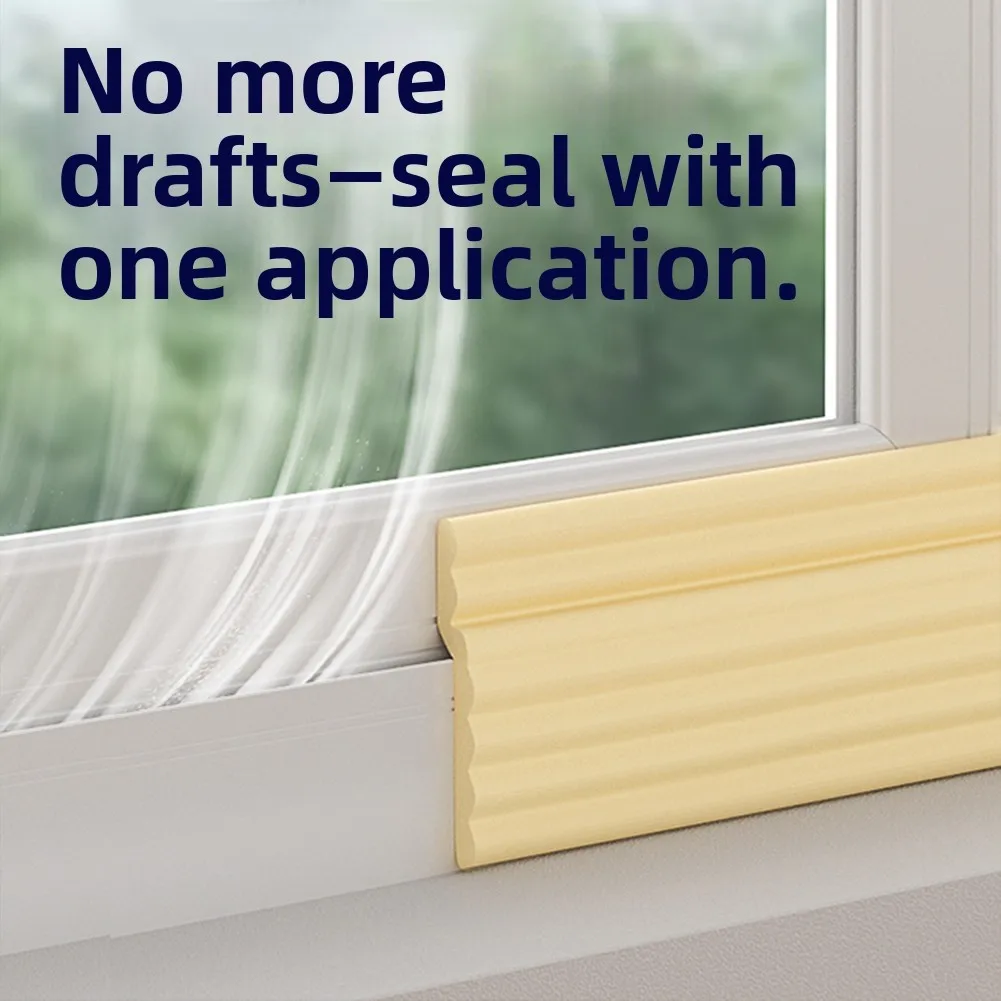 Self Soundproof Sealing Strip for Windows and Doors Reduce Noise and Drafts Soft Foam Material 2 Meters Length
Self Soundproof Sealing Strip for Windows and Doors Reduce Noise and Drafts Soft Foam Material 2 Meters Length