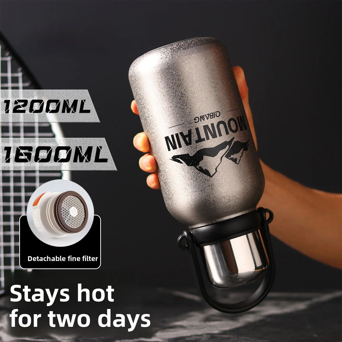 Qibang 36, большая изолированная бутылка для воды емкостью, спортивная дорожная мужская версия, портативная чашка для заваривания чая
Qibang 36, большая изолированная бутылка для воды емкостью, спортивная дорожная мужская версия, портативная чашка для заваривания чая